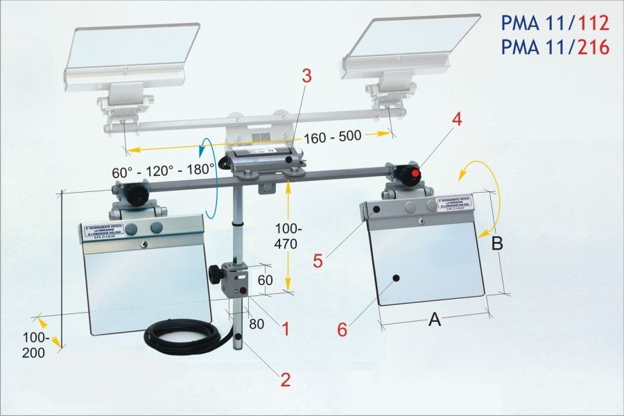 PMA-11 Beschermkap voor slijpmachine en slijpsteenmachine
